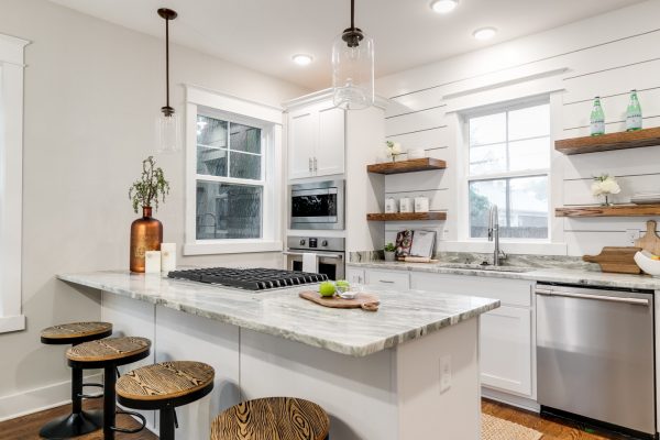 Gorgeous kitchen with island in home built by Richmond Hill Design-Build