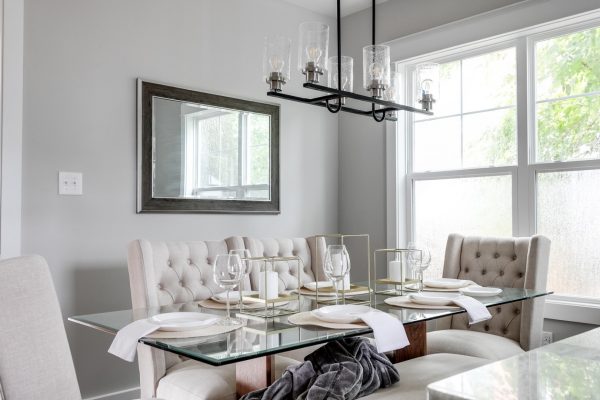 Dining room of beautiful home by Richmond Hill Design-Build