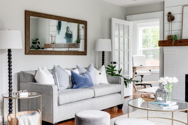 Family room in home built by Richmond Hill Design-Build