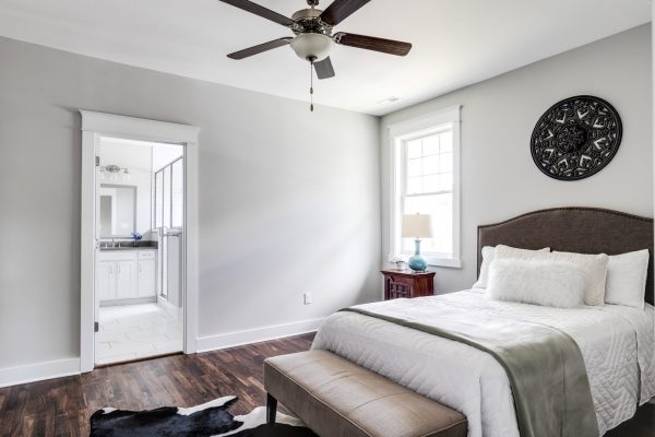 Bedroom in home built by Richmond Hill Design-Build