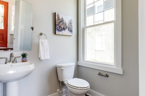 Beautiful bathroom in renovated home by Richmond Hill Design-Build