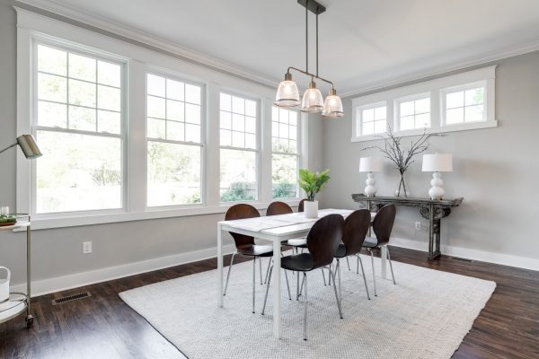 Dining room in renovated home built by Richmond Hill Design-Build