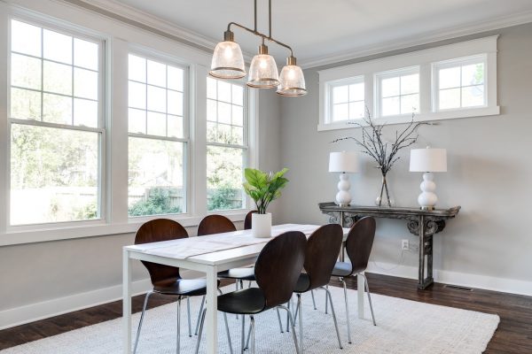 Dining room in renovated home built by Richmond Hill Design-Build