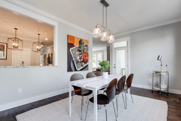Dining room in renovated home built by Richmond Hill Design-Build