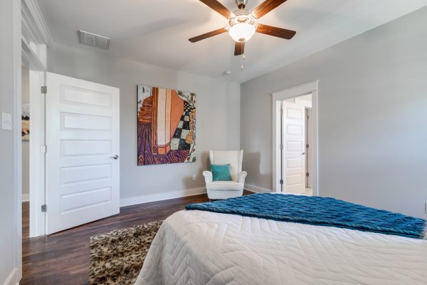 Bedroom in home built by Richmond Hill Design-Build