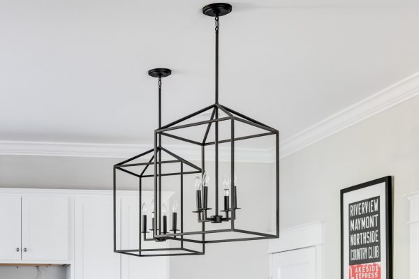 Pendants in kitchen in home built by Richmond Hill Design-Build