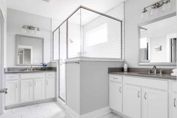 Beautiful owner's bathroom in renovated home by Richmond Hill Design-Build