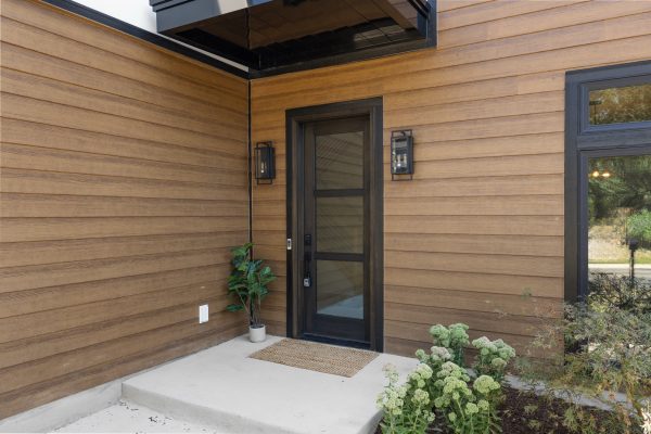 Front porch of new home built by Richmond Hill Design-Build