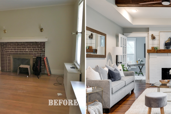 Beautifully updated family room by Richmond Hill Design-Build