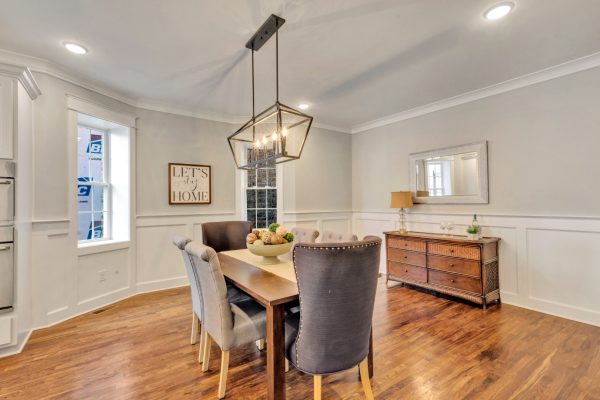 Dining room in home built by Richmond VA by Richmond Hill Design-Build