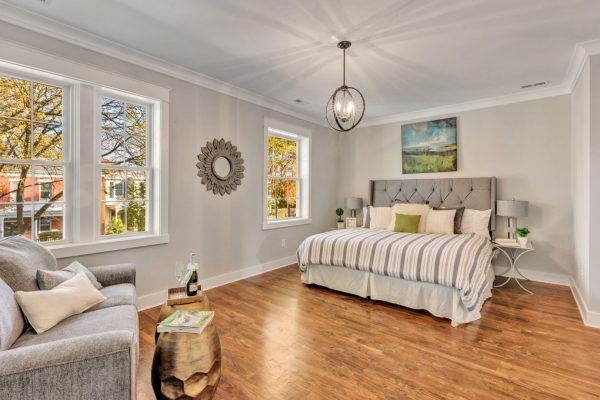 Owner's bedroom in home built by Richmond Hill Design-Build