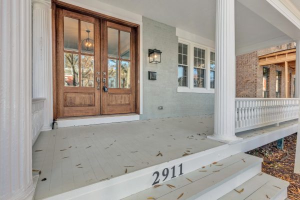 Beautiful front porch of home in Richmond VA by Richmond Hill Design-Build