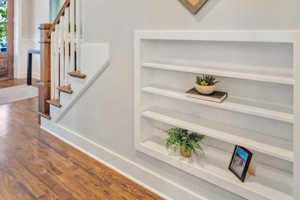 Built in bookshelves in home in Richmond VA by Richmond Hill Design-Build