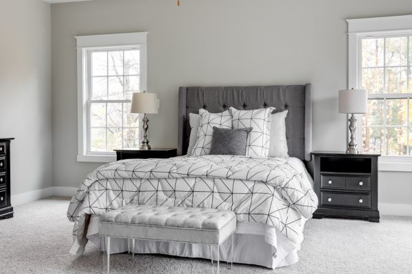 Bedroom in home built by Richmond Hill Design-Build