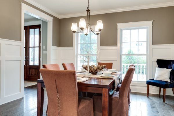 Dining room in new home built by Richmond Hill Design-Build