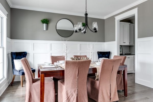 Dining room in beautiful home built by Richmond Hill Design-Build