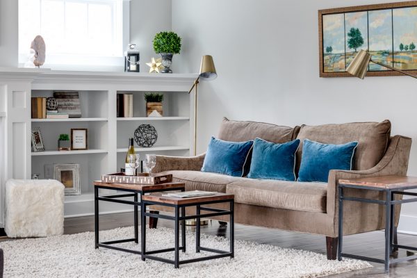 Family room in new home built by Richmond Hill Design-Build