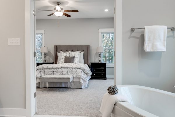 Owner's bedroom in home built by Richmond Hill Design-Build