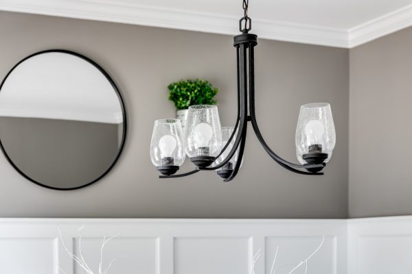 Chandelier in home built by Richmond Hill Design-Build