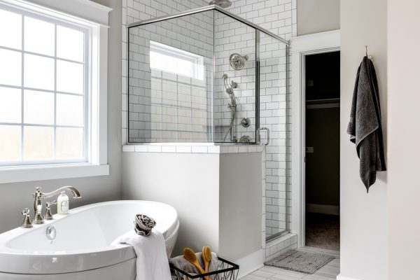 Owner's bathroom in new home by Richmond Hill Design-Build