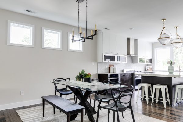 Gorgeous dining room in new home built by Richmond Hill Design-Build