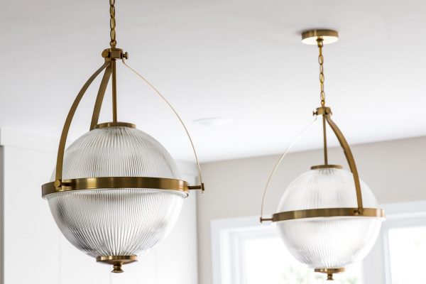 Pendant lights in new contemporary home by Richmond Hill Design-Build