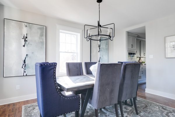 Dining room of renovation of home by Richmond Hill Design-Build