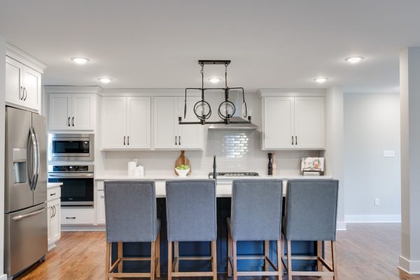 Kitchen island in renovation of home by Richmond Hill Design-Build