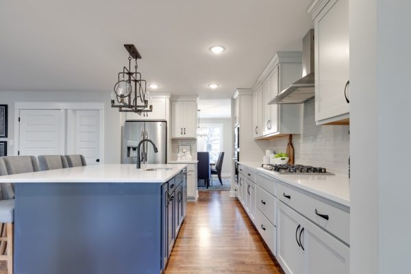 Kitchen island of renovated home by Richmond Hill Design-Build