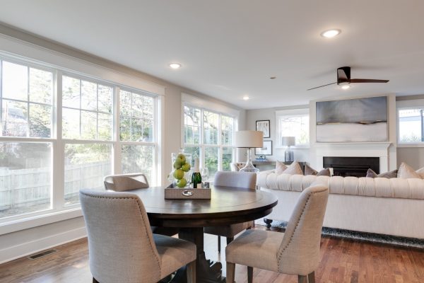 Dining area of renovated home by Richmond Hill Design-Build