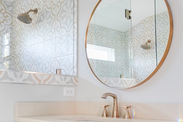 Owner's bathroom in renovated Dutch Colonial home by Richmond Hill Design-Build