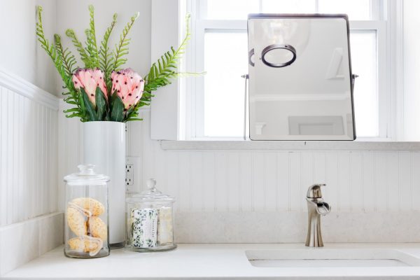 Guest bathroom in renovated home by Richmond Hill Design-Build