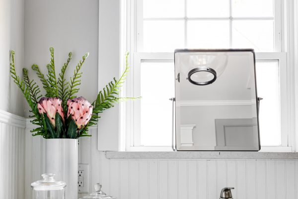 Guest bathroom in renovated Dutch Colonial home by Richmond Hill Design-Build