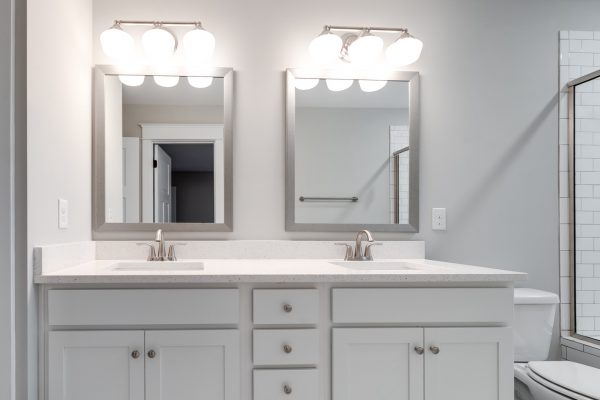 Beautiful guest bathroom in renovated home by Richmond Hill Design-Build