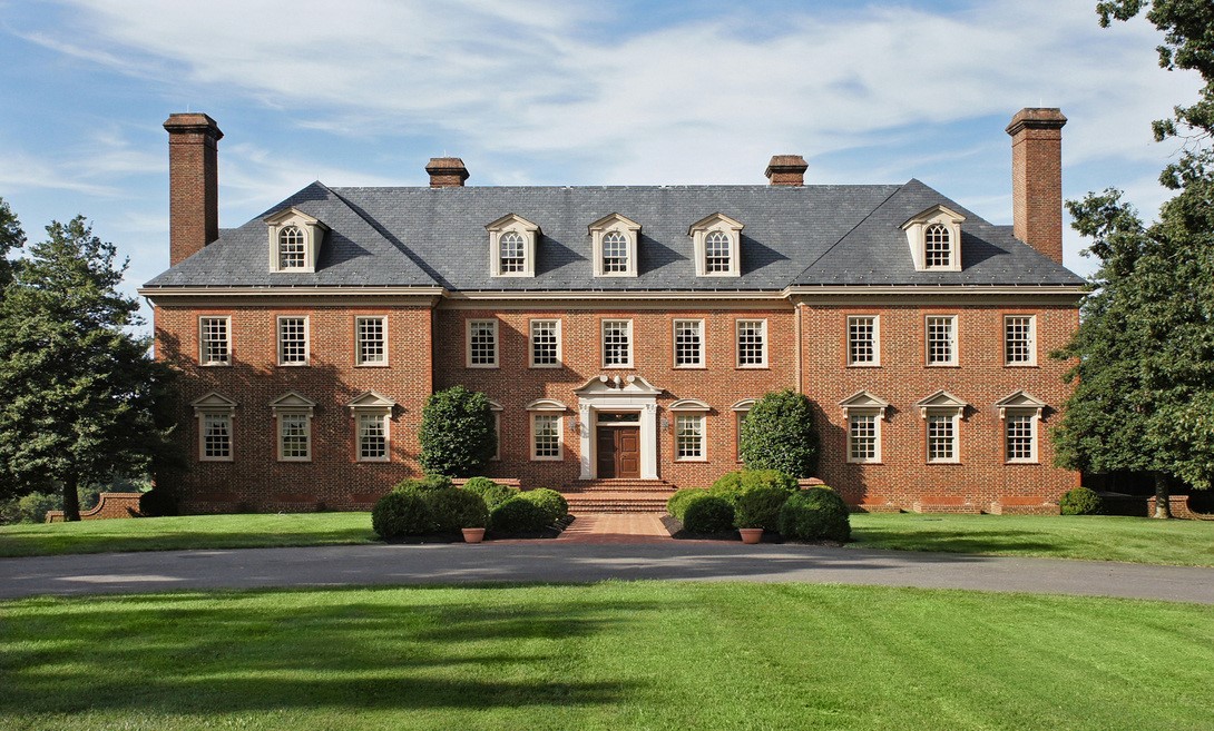 Gorgeous brick mansion with a lot of windows