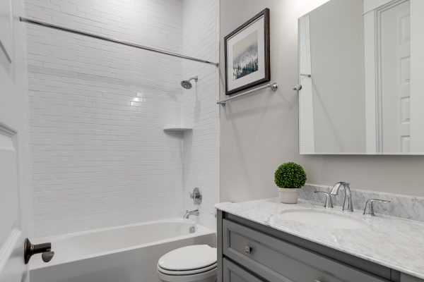 Bathroom in townhouse by Richmond Hill Design-Build