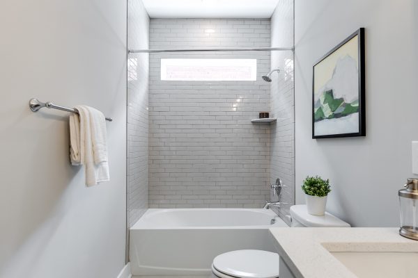 Bathroom in townhouse by Richmond Hill Design-Build
