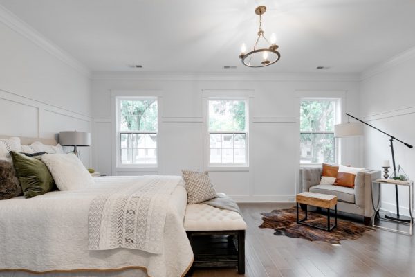 Gorgeous owner's bedroom in beautiful new townhouse by Richmond Hill Design-Build