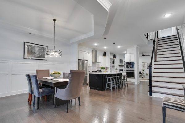 Foyer of new townhome by Richmond Hill Design-Build