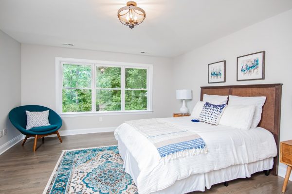 Bedroom in beautiful renovated ranch home by Richmond Hill Design-Build