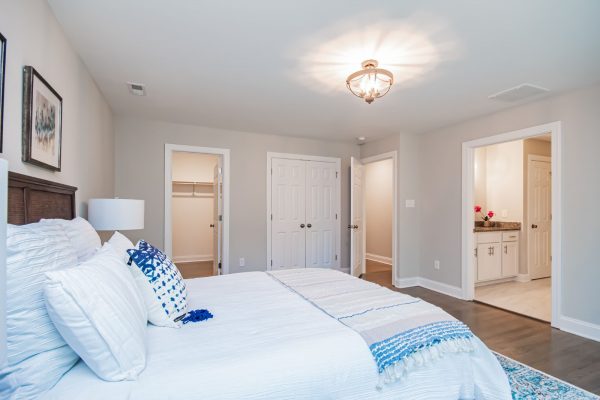 Bedroom in beautiful renovated ranch home by Richmond Hill Design-Build