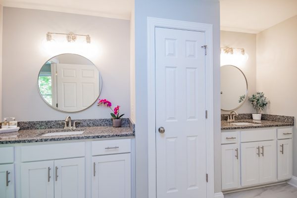 Owner's bathroom in beautiful renovated ranch home by Richmond Hill Design-Build