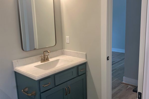 Secondary bathroom in new home built by Richmond Hill Design-Build