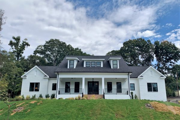 Gorgeous white painted brick home built by Richmond Hill Design-Build