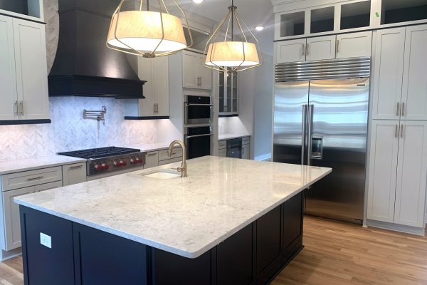 Beautiful kitchen with large island in new home built by Richmond Hill Design-Build