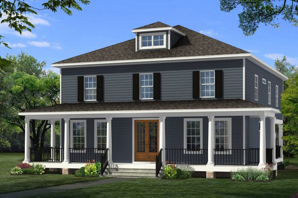 Richmond Hill Design + Build Whitby plan with wrap porch