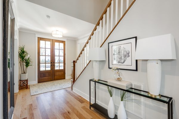 Foyer of new home built by Richmond Hill Design-Build