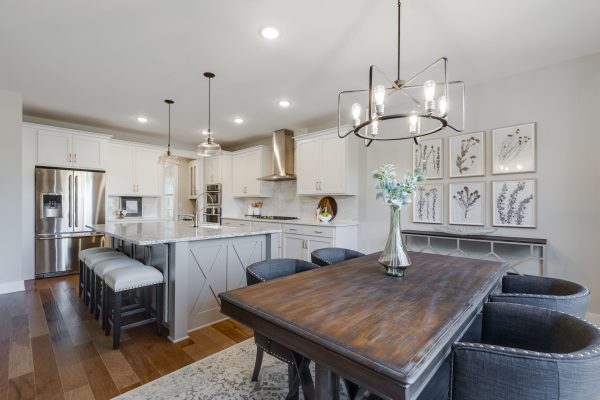 Breakfast area next to kitchen in new home built by Richmond Hill Design-Build