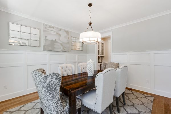 Dining room in new home built by Richmond Hill Design-Build