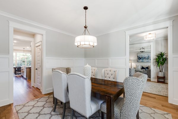 Dining room in new home built by Richmond Hill Design-Build